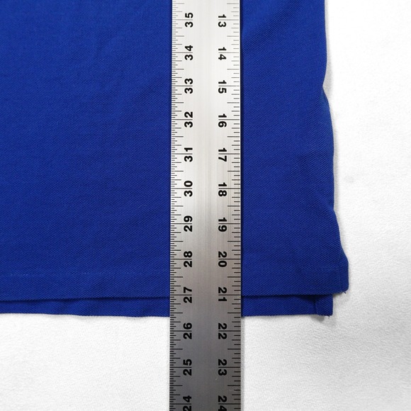 POLO RALPH LAUREN Boy's Size 7 Blue Short Sleeve Polo Shirt Big Yellow Pony Logo - Picture 7 of 7